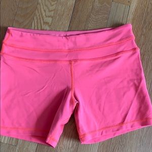 Neon lululemon shorts